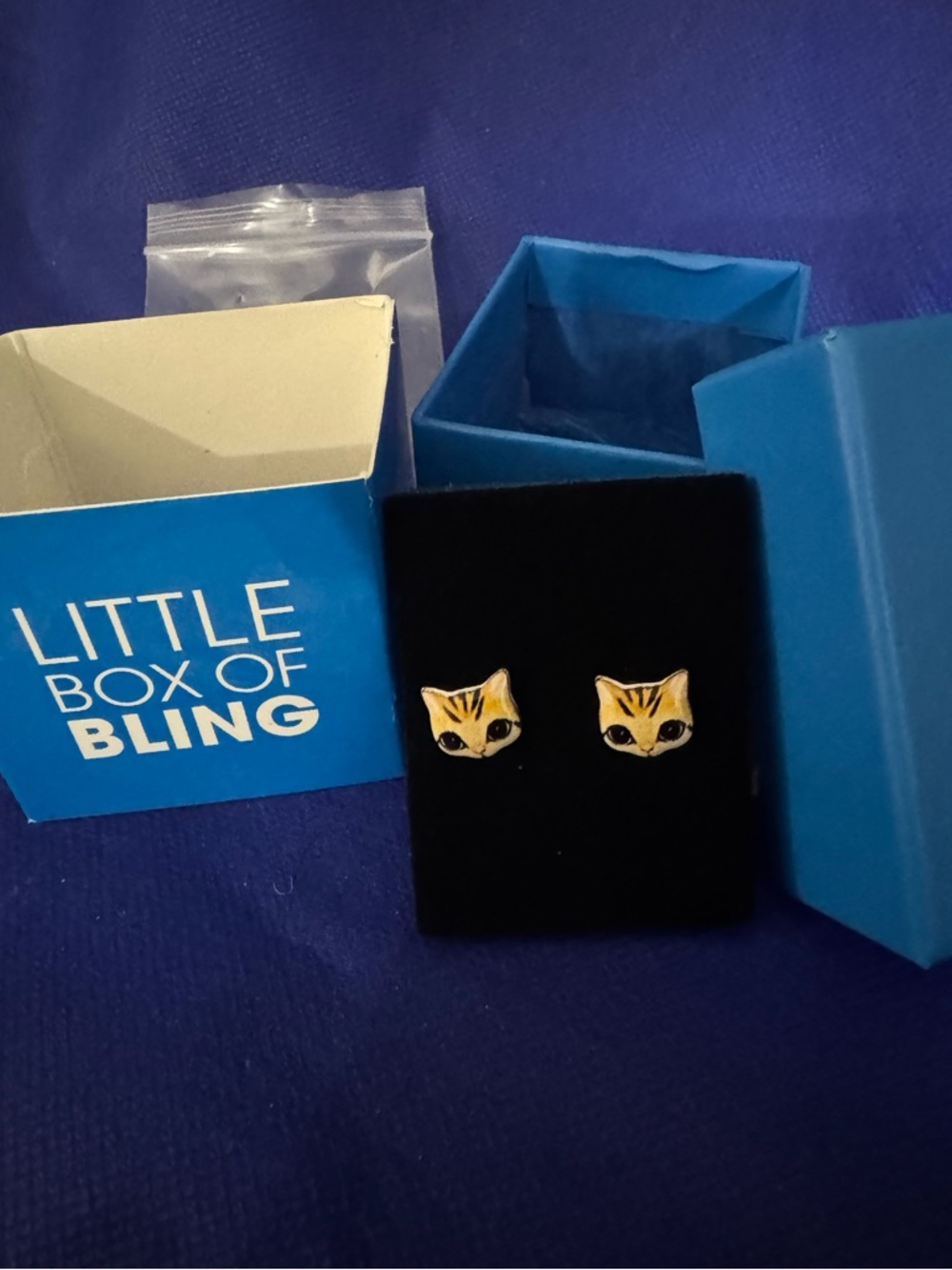 Orange Tabby Cat Face Stud Earrings Pet Lover Jewelry - Super cute - NWT/NIB
